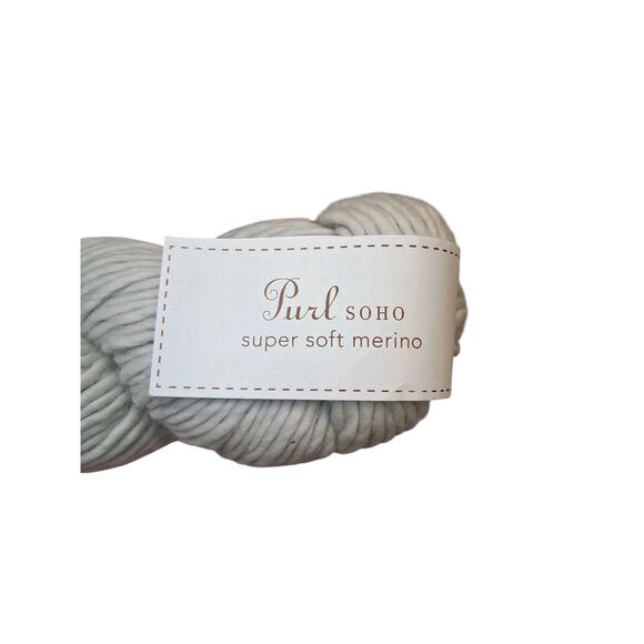 Purl Soho Super Soft Merino Wool Yarn 100% Gray 2080 100g/109 Yds - Picture 2 of 3